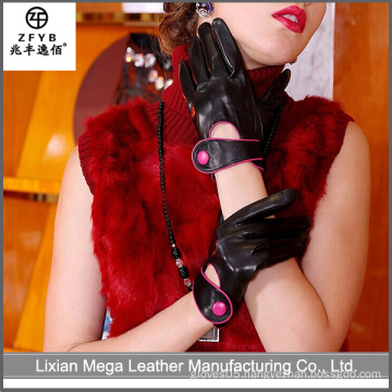 China Wholesale High Quality Fashion Women Leather Gloves